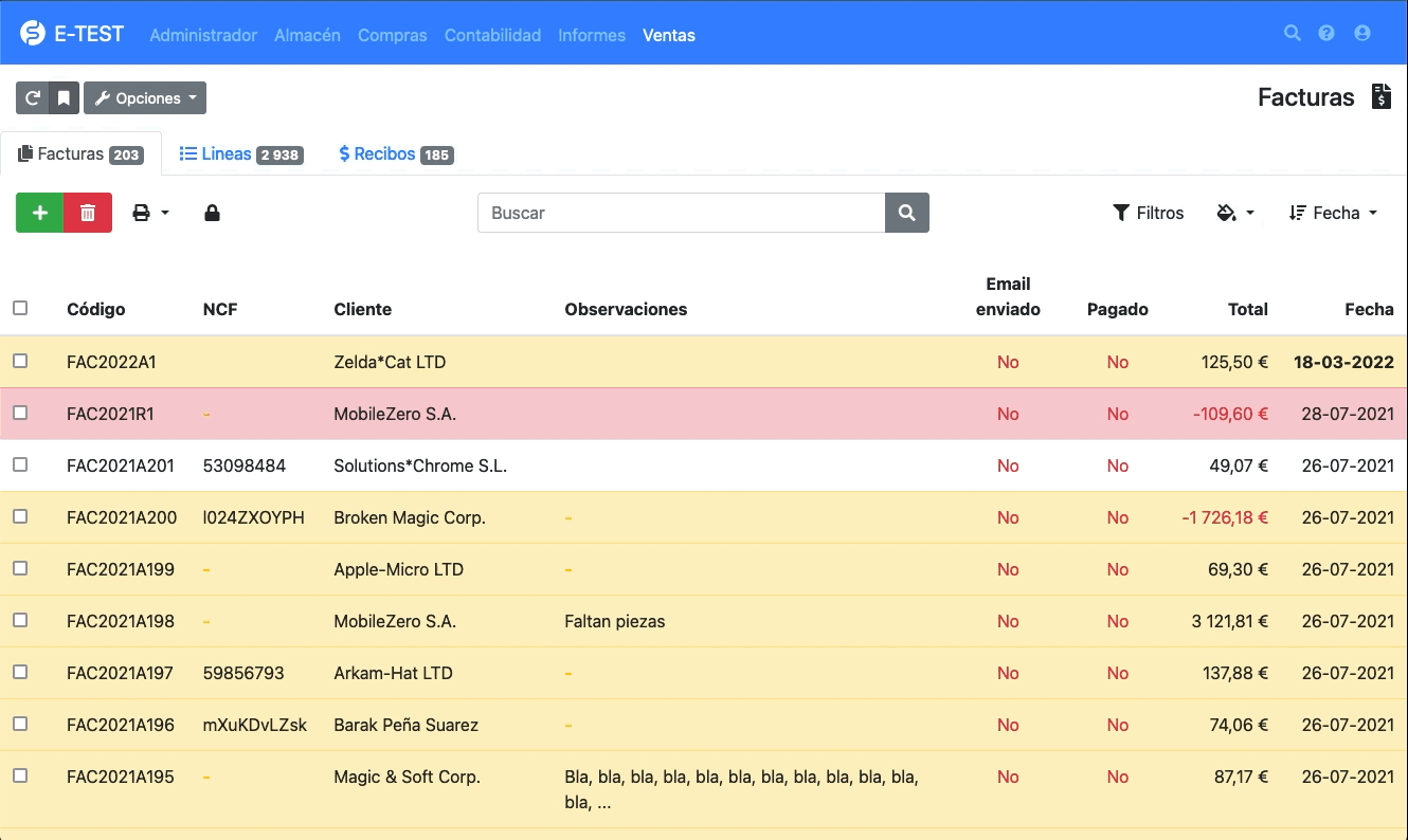 Software ERP SOLWED - Sistema de gestión empresarial en la nube